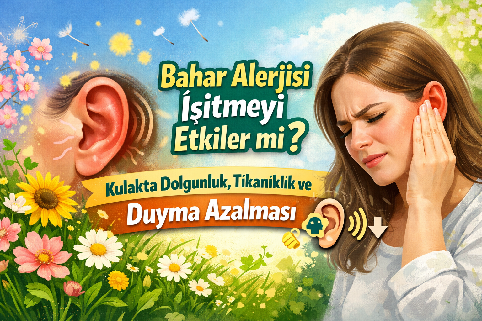 Bahar Alerjisi İşitmeyi Etkiler mi? Kulakta Dolgunluk ve Duyma Azalması